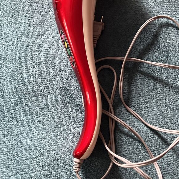 Osaki OS-106A Massage Wand Handheld 3 Speed Percussion Massager Red White Tested - Picture 7 of 12
